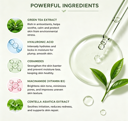 NOVELOVE® Green Tea Hydration Sleeping Serum