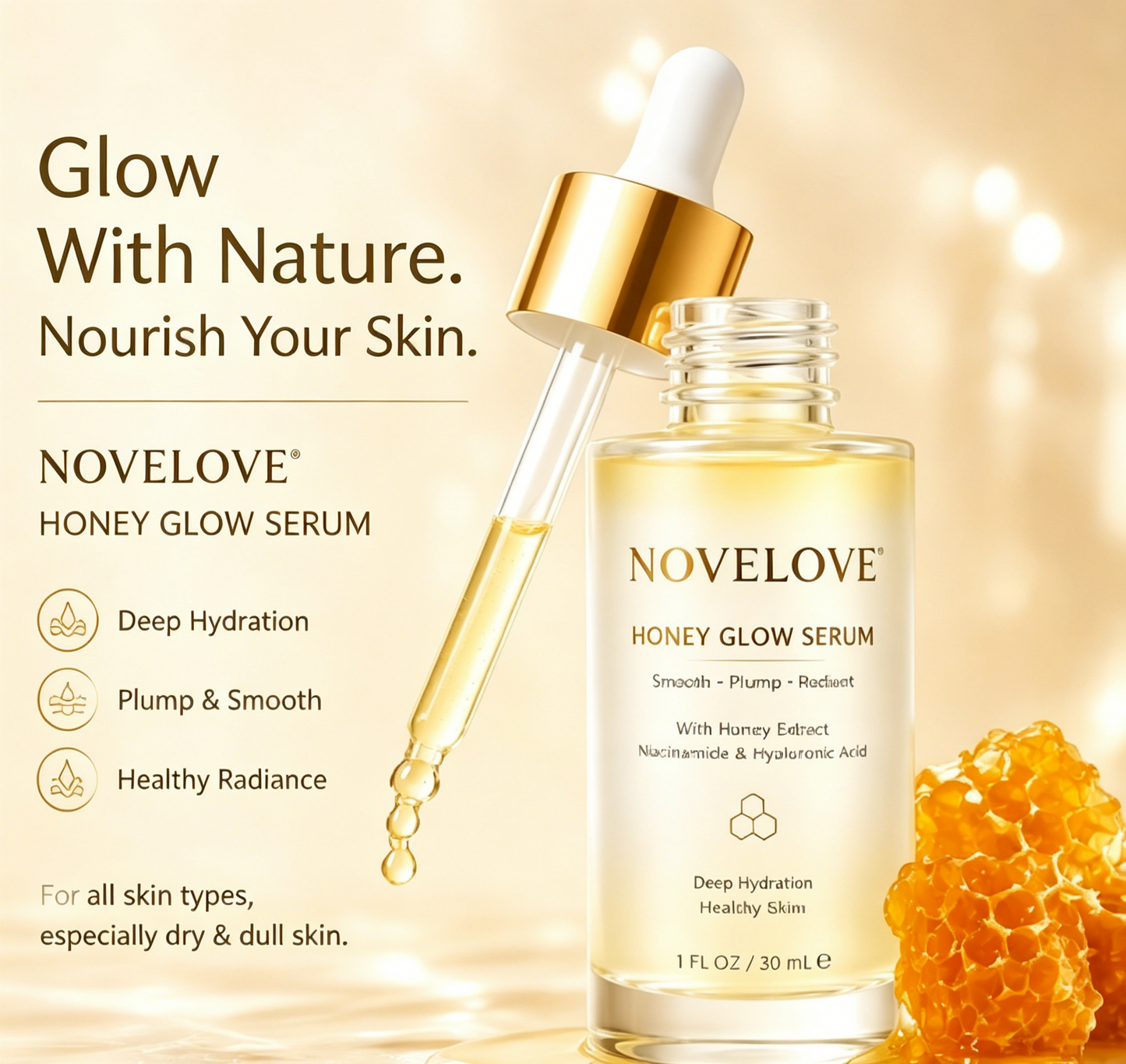 NOVELOVE® Honey Glow Serum