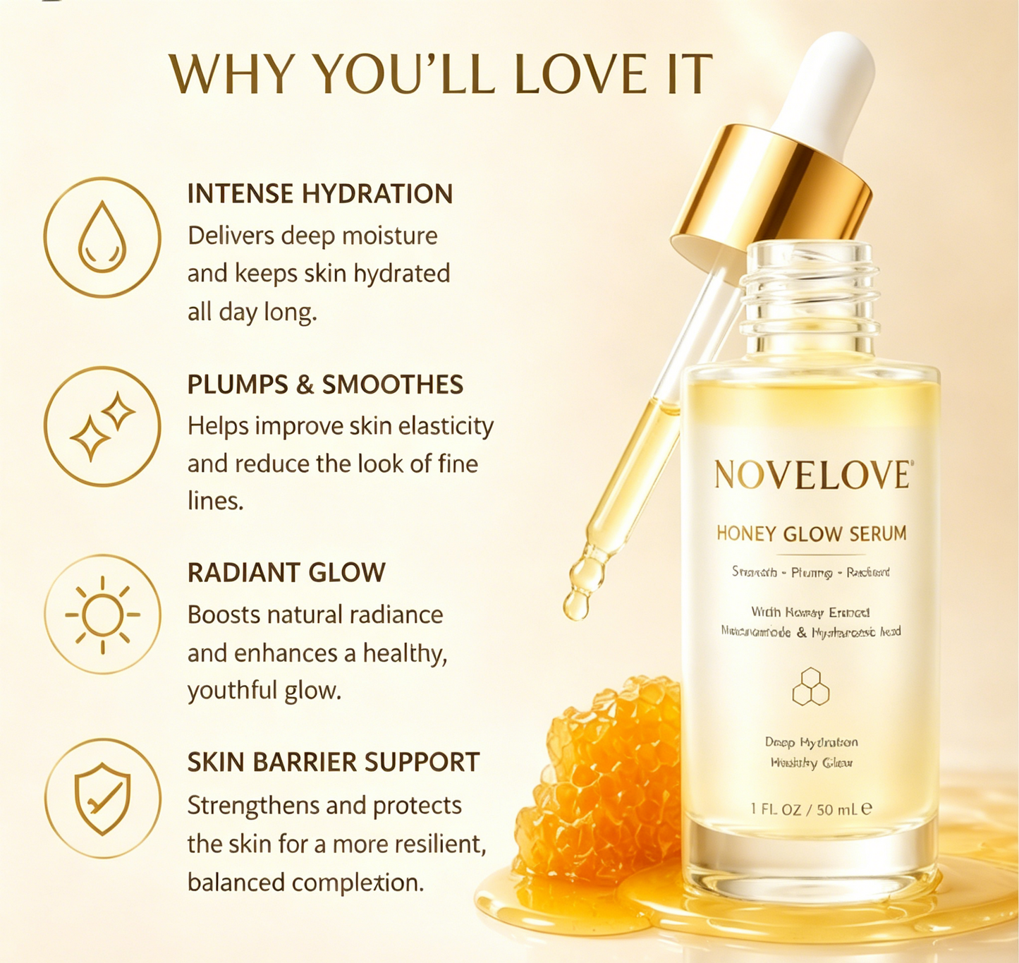 NOVELOVE® Honey Glow Serum