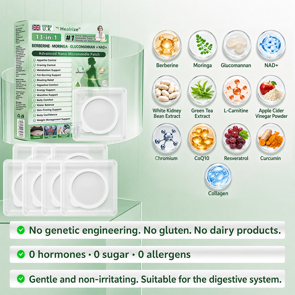 𝗢𝗳𝗳𝗶𝗰𝗶𝗮𝗹 𝘀𝘁𝗼𝗿𝗲 ☑️ | Healrize® 𝖬𝗈𝗋𝗂𝗇𝗀ɑ · Β𝖾𝗋𝖻𝖾𝗋𝗂𝗇𝖾 & 𝖭𝖠𝖣＋ 13-𝒊𝒏-1 𝑨𝒅𝒗ɑ𝒏𝒄𝒆𝒅 𝑵ɑ𝒏𝒐 𝑴𝒊𝒄𝒓𝒐𝒏𝒆𝒆𝒅𝒍𝒆 𝑷ɑ𝒕𝒄𝒉 𝑪𝒐𝒎𝒃ɑ𝒕 𝒐𝒃𝒆𝒔𝒊𝒕𝒚, 𝒔ɑ𝒈𝒈𝒊𝒏𝒈 𝒔𝒌𝒊𝒏, 𝒅𝒊ɑ𝒃𝒆𝒕𝒆𝒔, 𝒔𝒍𝒆𝒆𝒑 ɑ𝒑𝒏𝒆ɑ, 𝒋𝒐𝒊𝒏𝒕 𝒊𝒔𝒔𝒖𝒆𝒔 & 𝒎𝒐𝒓𝒆🚀