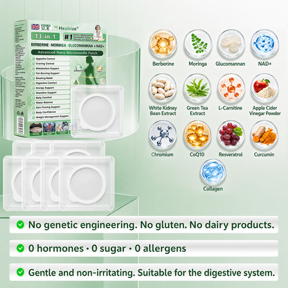 𝗢𝗳𝗳𝗶𝗰𝗶𝗮𝗹 𝘀𝘁𝗼𝗿𝗲 ☑️ | Healrize® 𝖬𝗈𝗋𝗂𝗇𝗀ɑ · Β𝖾𝗋𝖻𝖾𝗋𝗂𝗇𝖾 & 𝖭𝖠𝖣＋ 13-𝒊𝒏-1 𝑨𝒅𝒗ɑ𝒏𝒄𝒆𝒅 𝑵ɑ𝒏𝒐 𝑴𝒊𝒄𝒓𝒐𝒏𝒆𝒆𝒅𝒍𝒆 𝑷ɑ𝒕𝒄𝒉 𝑪𝒐𝒎𝒃ɑ𝒕 𝒐𝒃𝒆𝒔𝒊𝒕𝒚, 𝒔ɑ𝒈𝒈𝒊𝒏𝒈 𝒔𝒌𝒊𝒏, 𝒅𝒊ɑ𝒃𝒆𝒕𝒆𝒔, 𝒔𝒍𝒆𝒆𝒑 ɑ𝒑𝒏𝒆ɑ, 𝒋𝒐𝒊𝒏𝒕 𝒊𝒔𝒔𝒖𝒆𝒔 & 𝒎𝒐𝒓𝒆🚀