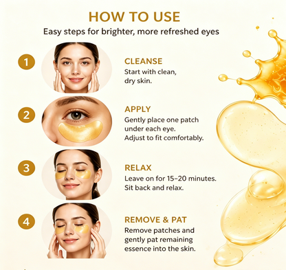 NOVELOVE®Collagen Honey Hydrogel Eye Patches