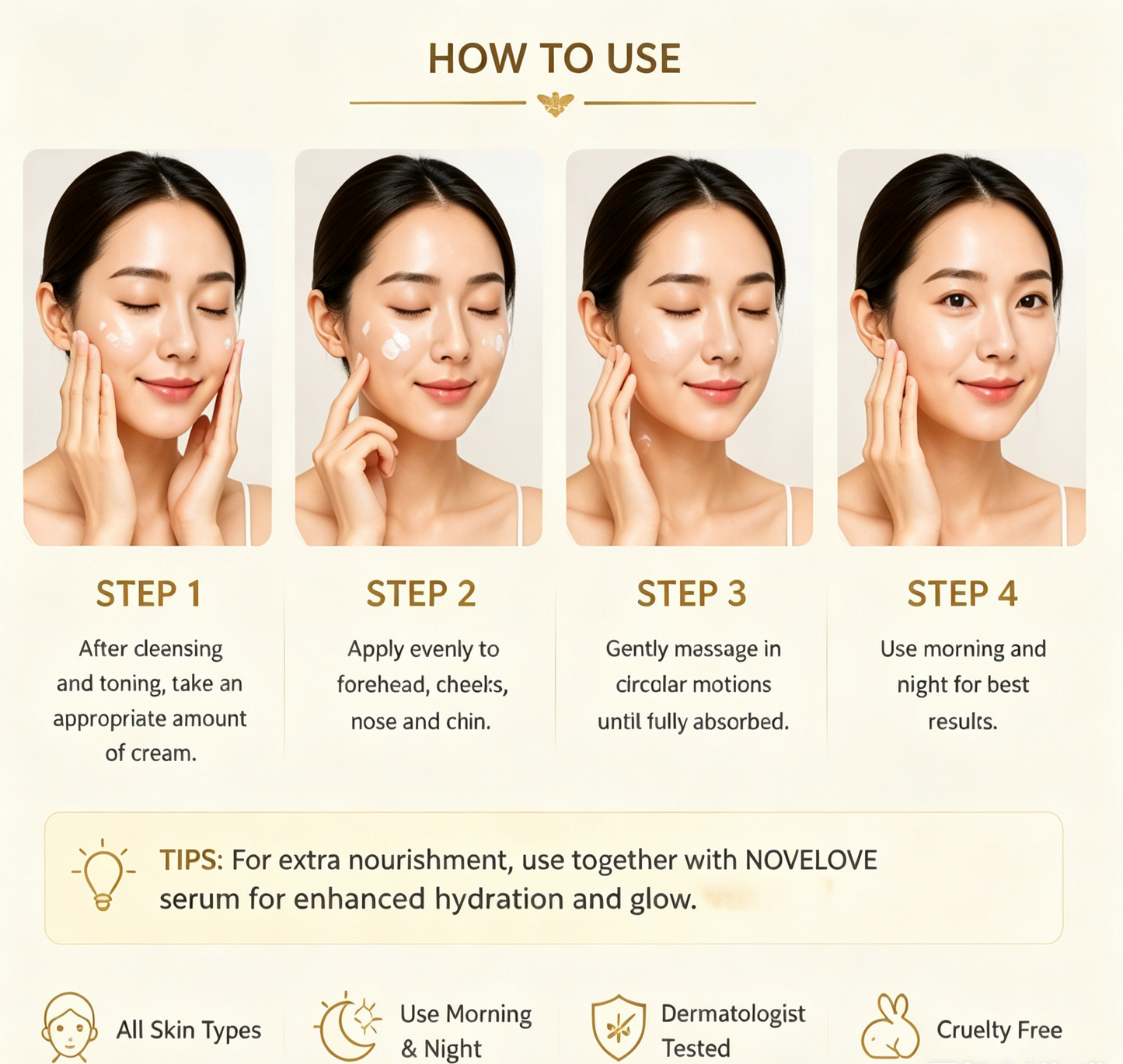 NOVELOVE® Honey Moisture Cream